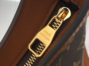 Looopix Real Leather Louis Vuitton Brown Monogram Handbag