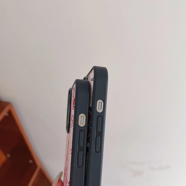 Looopix Red and Pink Louis Vuitton iPhone Cases - Perfect Fit for Various iPhone Models