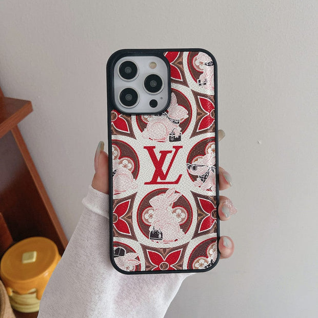 Looopix Red and Pink Louis Vuitton iPhone Cases - Perfect Fit for Various iPhone Models