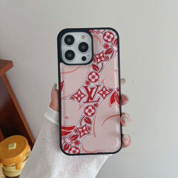 Looopix Red and Pink Louis Vuitton iPhone Cases - Perfect Fit for Various iPhone Models