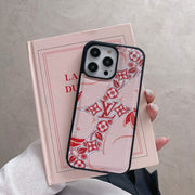 Looopix Red and Pink Louis Vuitton iPhone Cases - Perfect Fit for Various iPhone Models