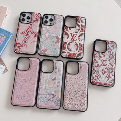 Looopix Red and Pink Louis Vuitton iPhone Cases - Perfect Fit for Various iPhone Models