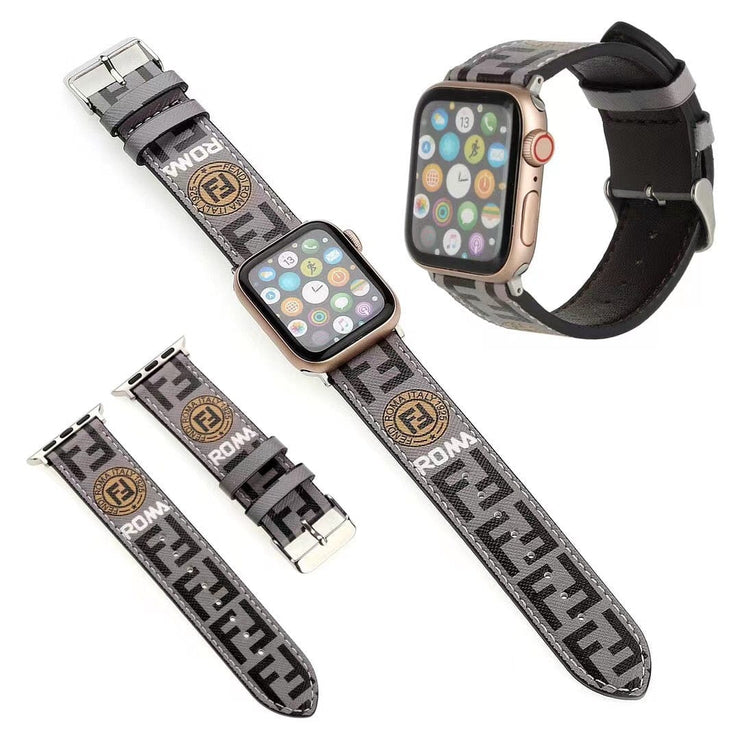 Looopix Sleek Leather Fendi Watch Band 38/40/41/42/44/45/49 mm