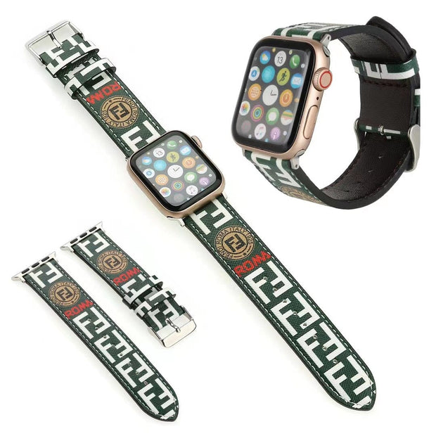 Looopix Sleek Leather Fendi Watch Band 38/40/41/42/44/45/49 mm