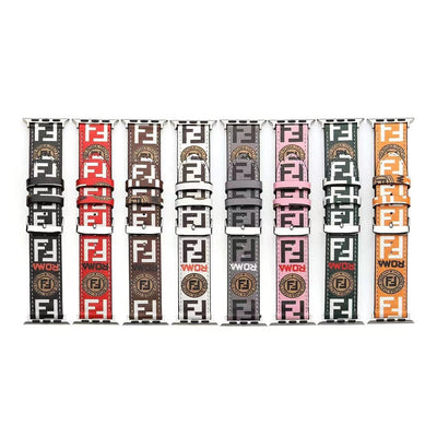 Looopix Sleek Leather Fendi Watch Band 38/40/41/42/44/45/49 mm