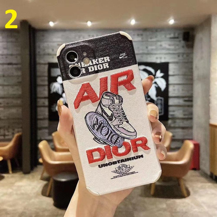 Looopix Sneaker Jordan Air iPhone Case - Leather Fabric Cover