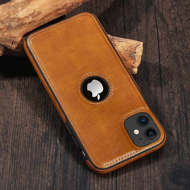 Looopix Solid Color PU Leather Phone Case For iPhones