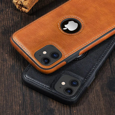Looopix Solid Color PU Leather Phone Case For iPhones