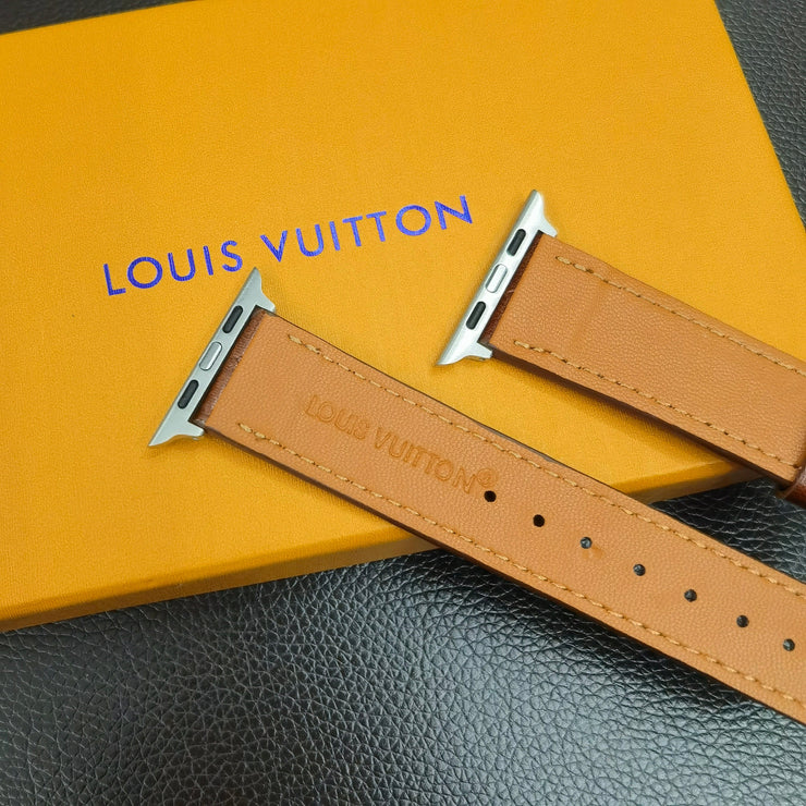 Looopix Textured Leather Louis Vuitton Watch Band 38/40/41/42/44/45/49 mm