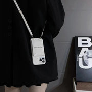Looopix White Leather iPhone Cover with Back Pocket
