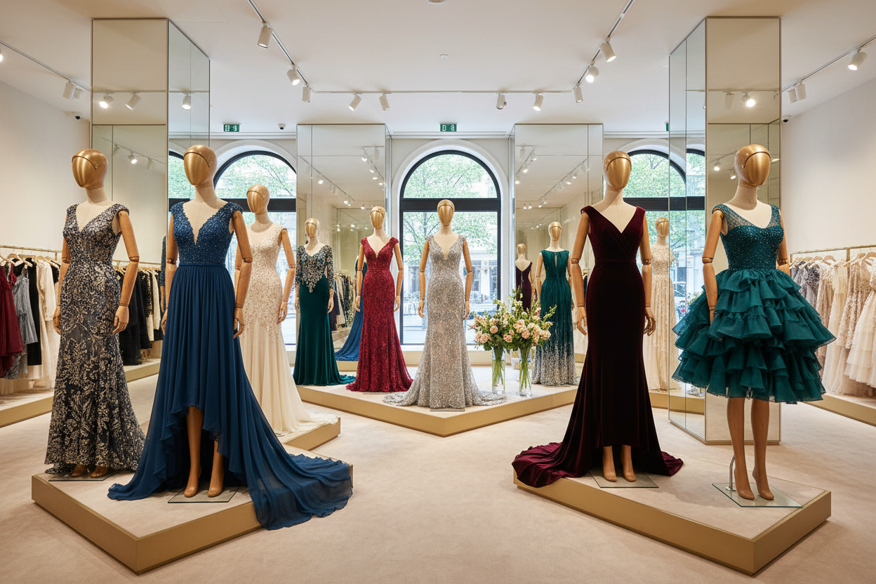 Mannequins in dresses