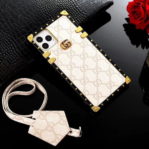 Tunde Store 2024 Gucci Leather Case for iPhone 16