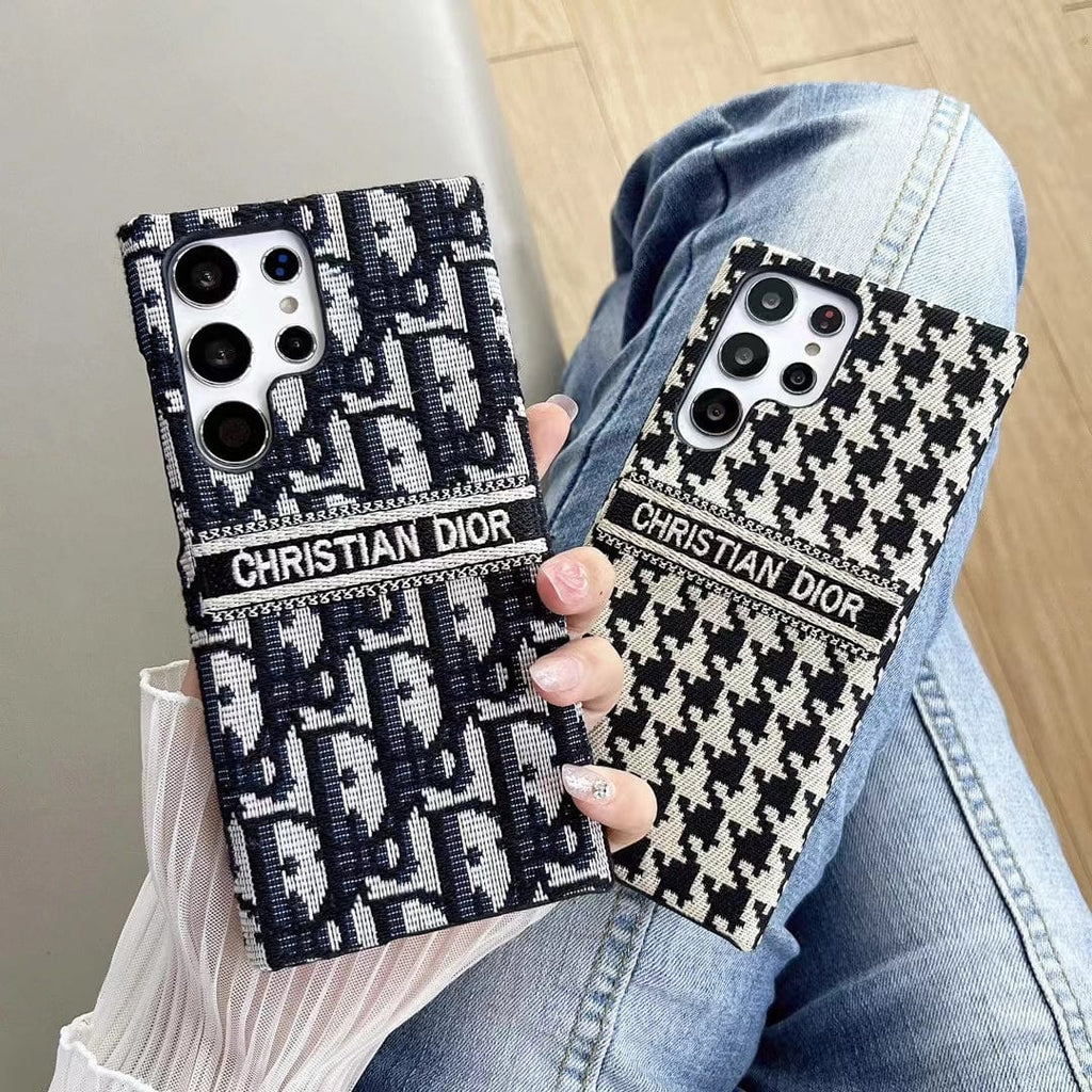 Tunde Store Christian Dior Designer Phone Cases for Samsung with Iconic Patterns
