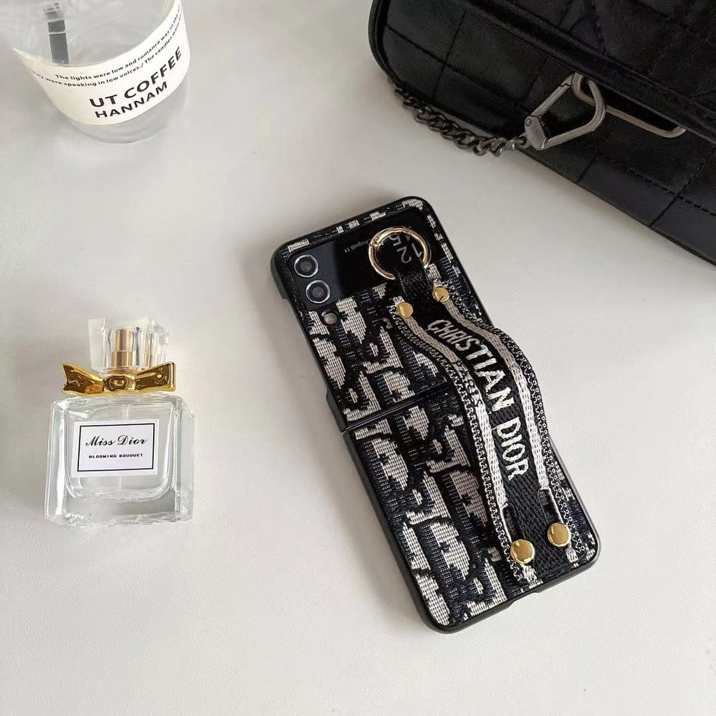 Tunde Store Christian Dior Samsung Z Flip/Z Fold Phone Case with Hand Strap – Samsung Fold Models