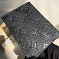 Tunde Store Engraved Black Louis Vuitton Passport Holder