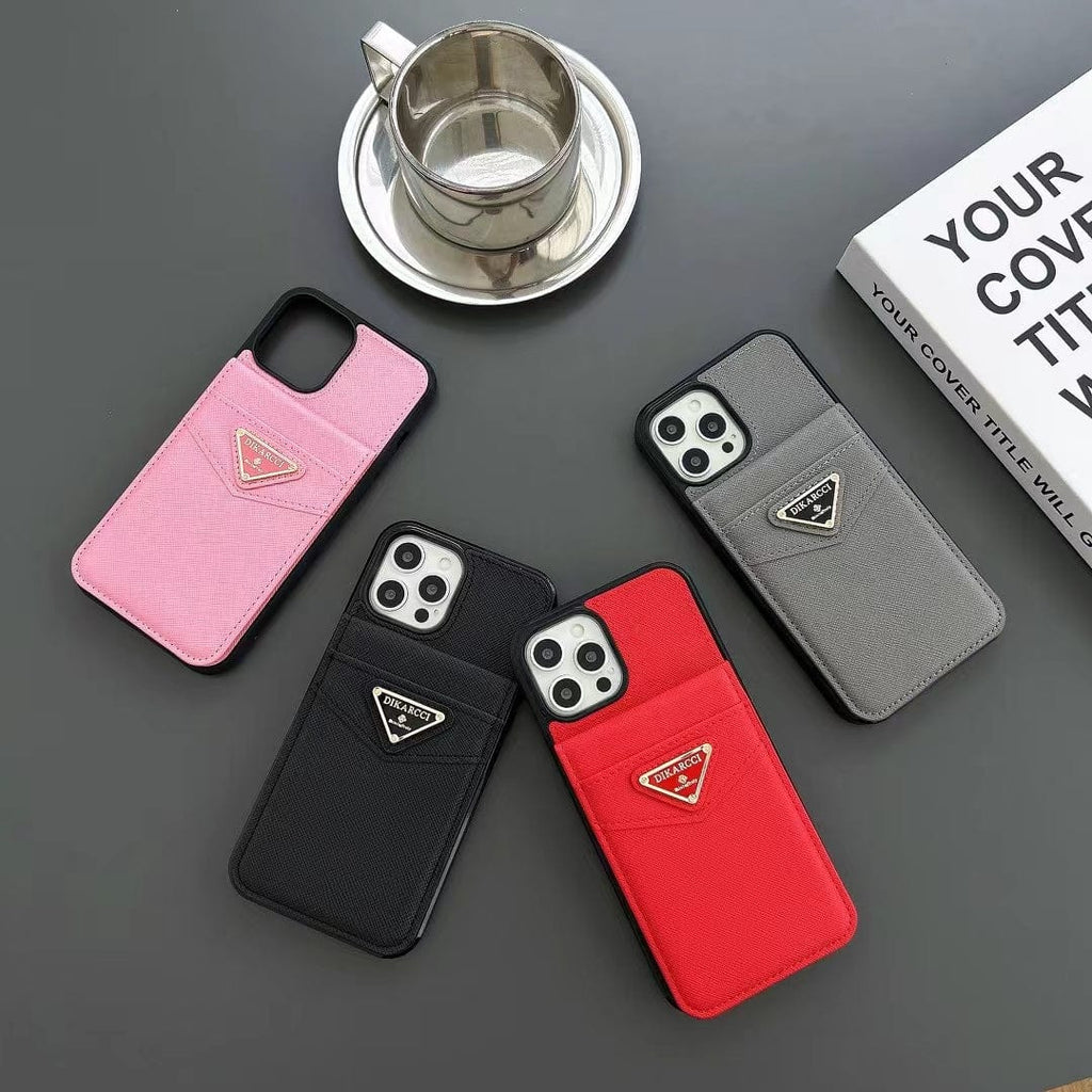Tunde Store Fashioned Dikarcci iPhone Cover With Card Holder | iPhone 12 to iPhone 16