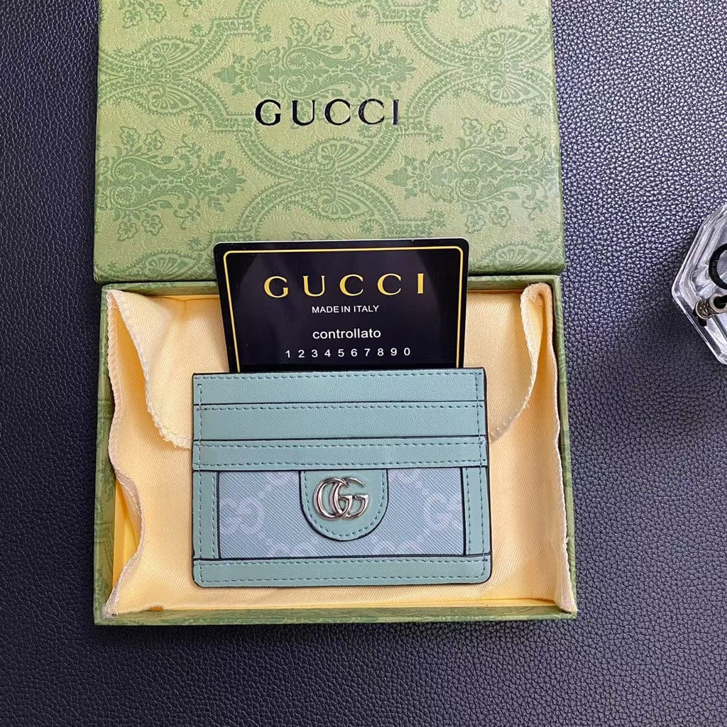 Tunde Store Gucci Signature Leather Card Holder Wallet