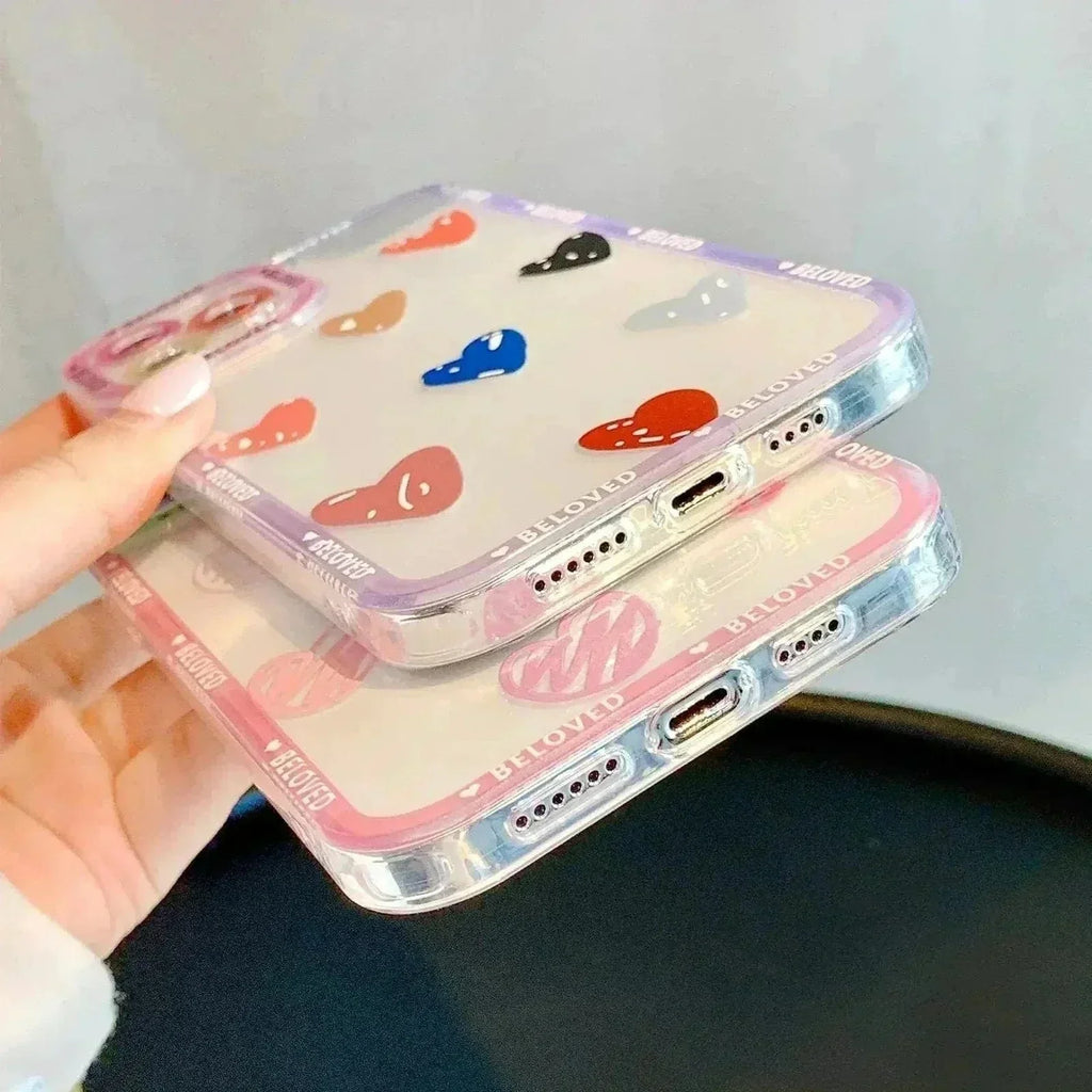 Tunde Store Heart Graffiti Phone Case