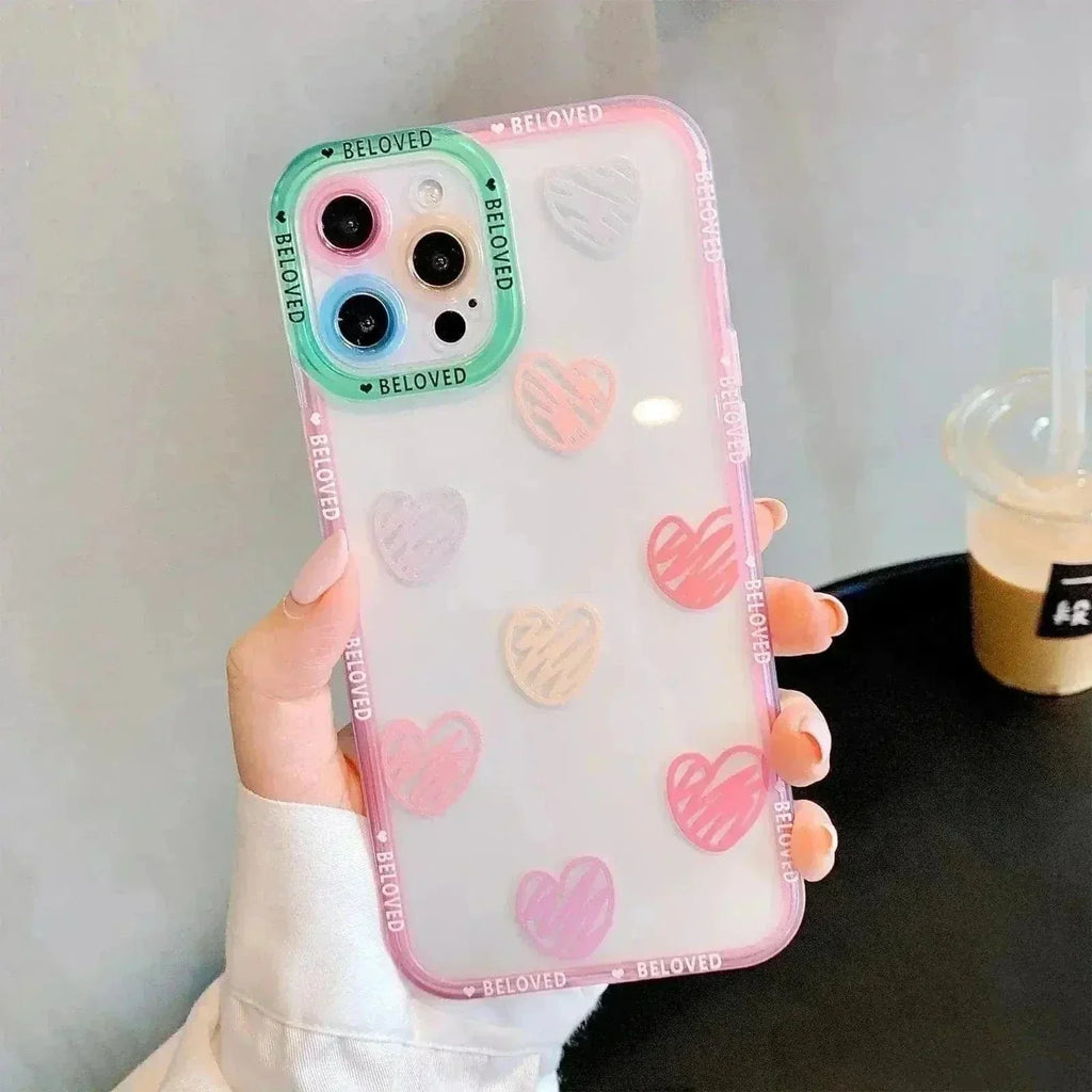 Tunde Store Heart Graffiti Phone Case