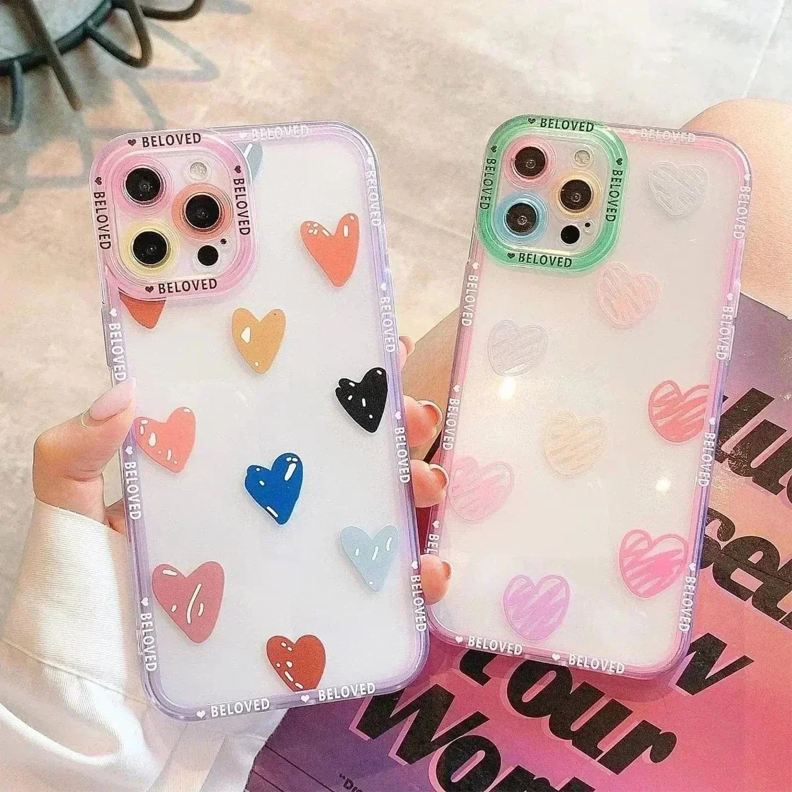 Tunde Store Heart Graffiti Phone Case