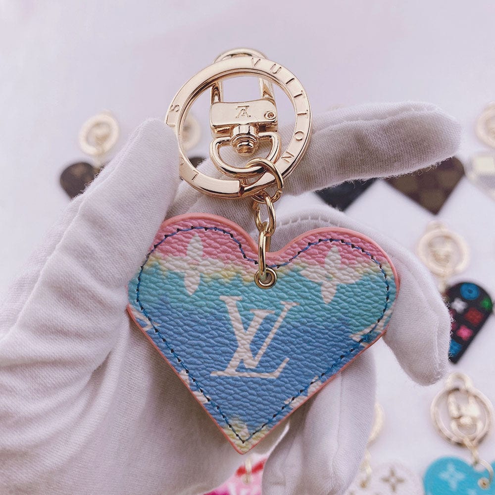 Tunde Store Heart Louis Vuitton And Gucci Keychain | Heart Shaped Keychain