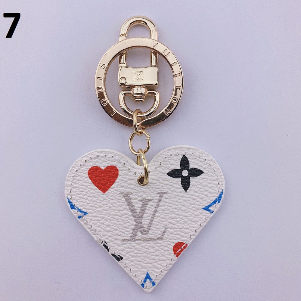 Tunde Store Heart Louis Vuitton And Gucci Keychain | Heart Shaped Keychain