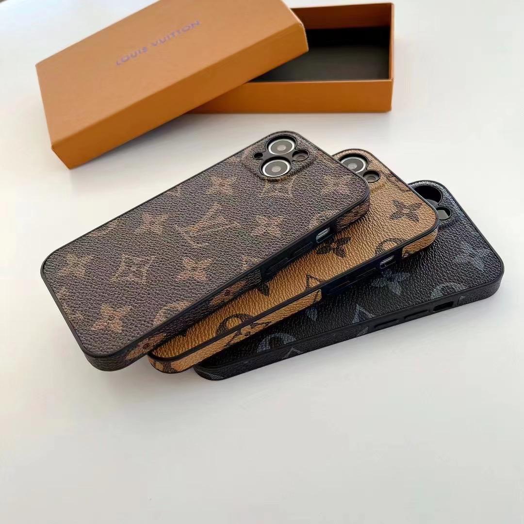 Tunde Store Louis Vuitton Monogram Leather iPhone Cases - Available for iPhone 11 to iPhone 15
